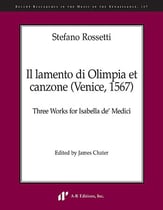 Il lamento di Olimpia et canzone (Venice, 1567) Study Scores sheet music cover